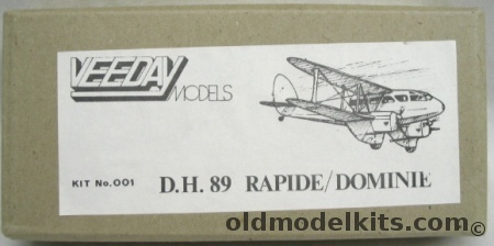 Veeday 1/72 D.H. 89 (DH-89) Rapide / Domine, 001 plastic model kit